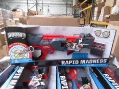 Boom Rapid Madness smart stick gun set, new and boxed.