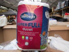 4x Silent Night Super full King size 10.5 tog duvets, new in packaging