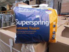 10x Silentnight Super Spring Mattress Topper, Kingsize, brand new and packaged. RRP £29.99