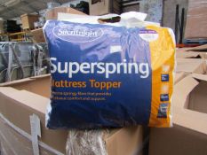 10x Silentnight Super Spring Mattress Topper, Kingsize, brand new and packaged. RRP £29.99