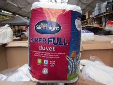 4x Silent Night Super full King size 10.5 tog duvets, new in packaging