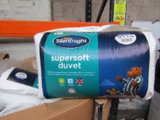 4x Silent Night Supersoft 10.5 tog king size duvets, new in packaging