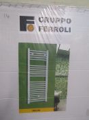 Gruppo Ferroli white Towel Radiator New and Boxed, Size 500x1770mm