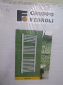 Gruppo Ferroli white Towel Radiator New and Boxed, Size 500x1770mm