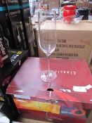 Box of 6x various wine glasses, boxed