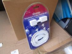 10x Vivanco telephone and modem travel set8m, all new and packaged.