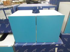 Villeroy & Boch frame to frame vanity unit, 650mm - blue. Boxed.