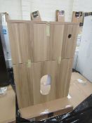 My Plan 600mm wall hung WC unit in Oak, new and Flat packed
