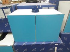 Villeroy & Boch frame to frame vanity unit, 650mm - blue. Boxed.