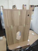 My Plan 600mm wall hung WC unit in Oak, new and Flat packed