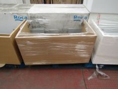 Roca Stratum vanity unit - oak, 885 x 445 x 490mm. New & boxed, RRP circa £712.