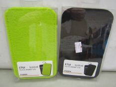 33x iPhone 5/5S sleeves (20x are black & 13x are green). All new in packaging.