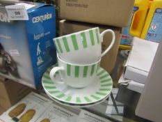 3 x boxes of 2 cappuccino cups with saucer , unused and boxed