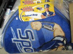 5 x LazyTown printed Sporticus rug , all look unused and some packaged.