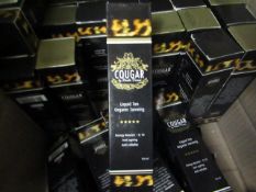 10 x Cougar liquid tan organic tanning , look unused and boxed.