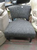 Fabric roll back chair