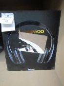 Daewoo Electrical bluetooth headphones. Unchecked & boxed.