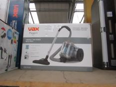 Vax cyclonic vacuum cleaner, tested working and boxed.