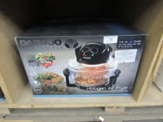 Daewoo Electricals halogen air fryer, tested working and boxed.