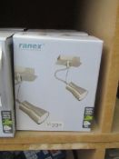 3x Ranex ceiling lights, all new and boxed.