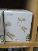 3x Ranex ceiling lights, all new and boxed.
