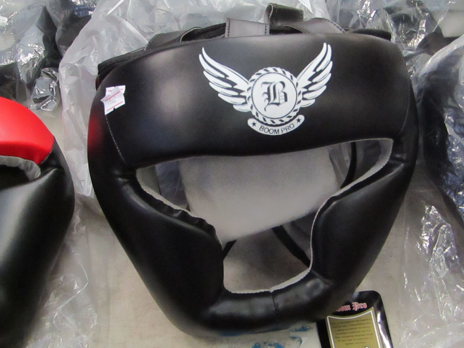 Boom Pro Leather Head Guard size S new