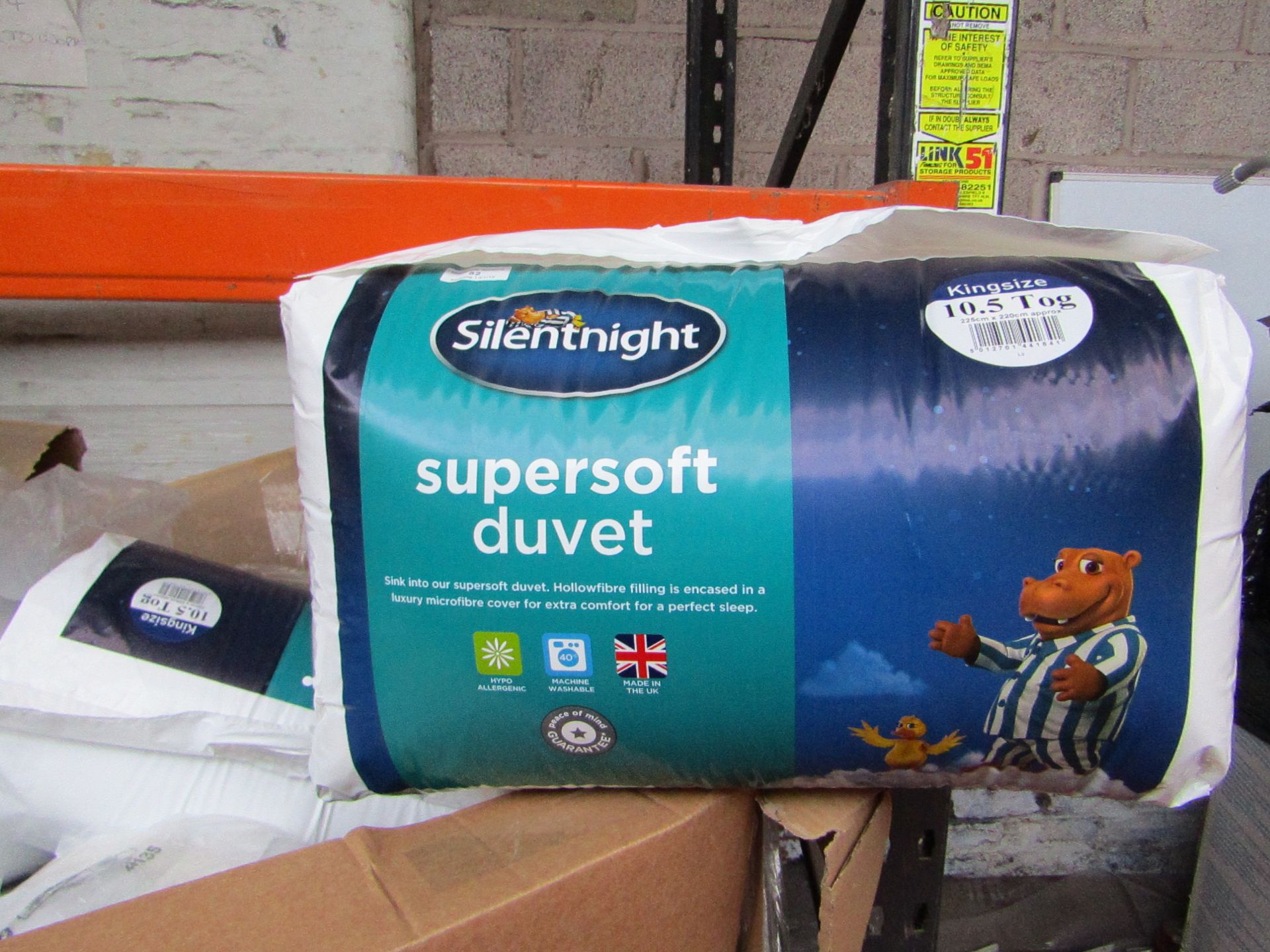 Silent Night Supersoft 10.5 tog king size duvet, new in packaging