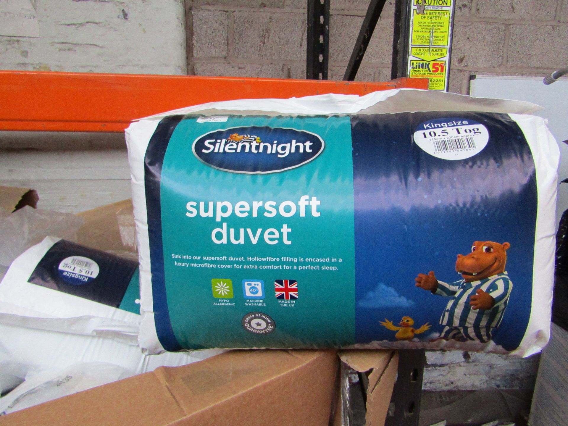 Silent Night Supersoft 10.5 tog king size duvet, new in packaging