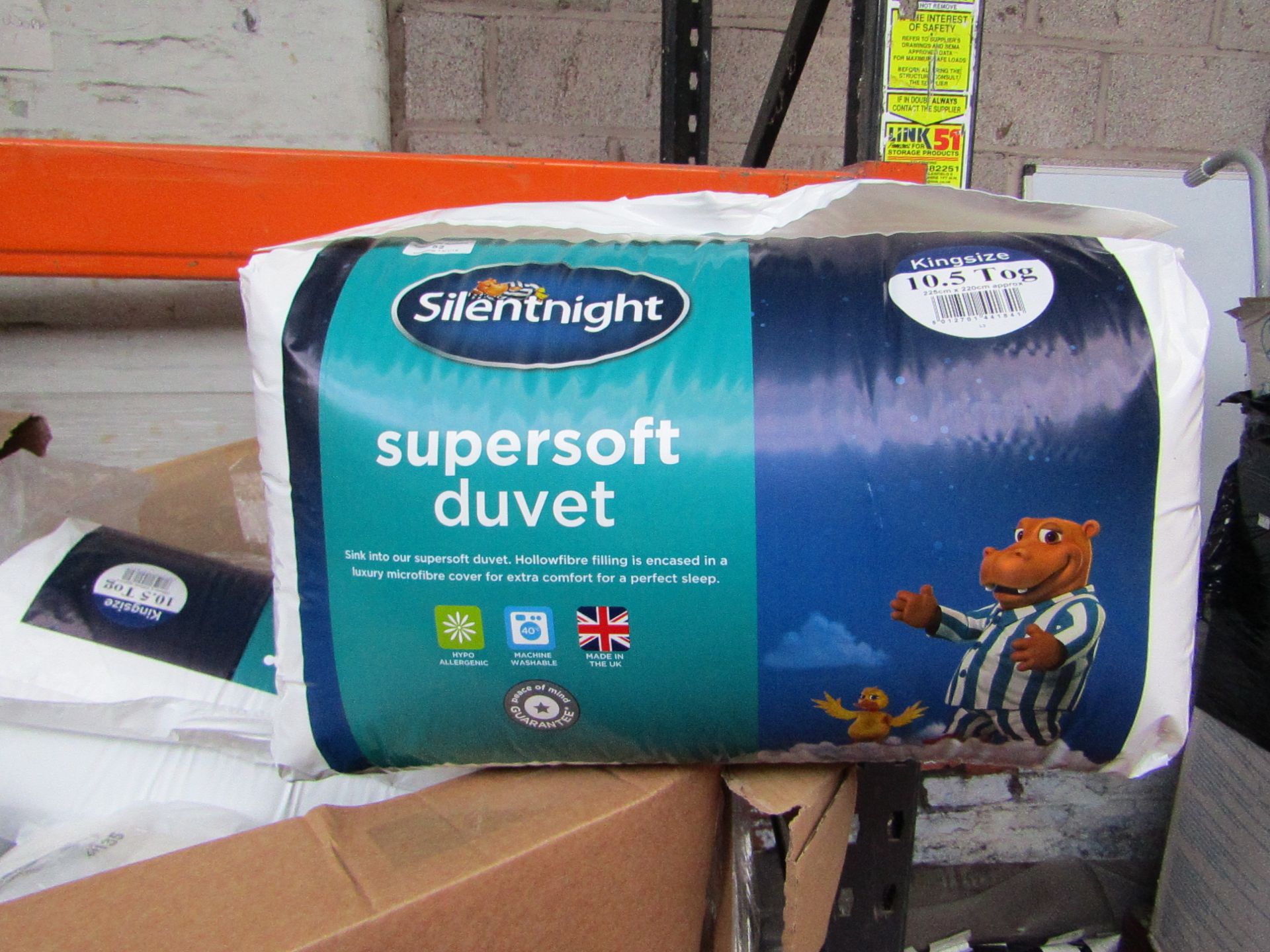 4x Silent Night Supersoft 10.5 tog king size duvets, new in packaging