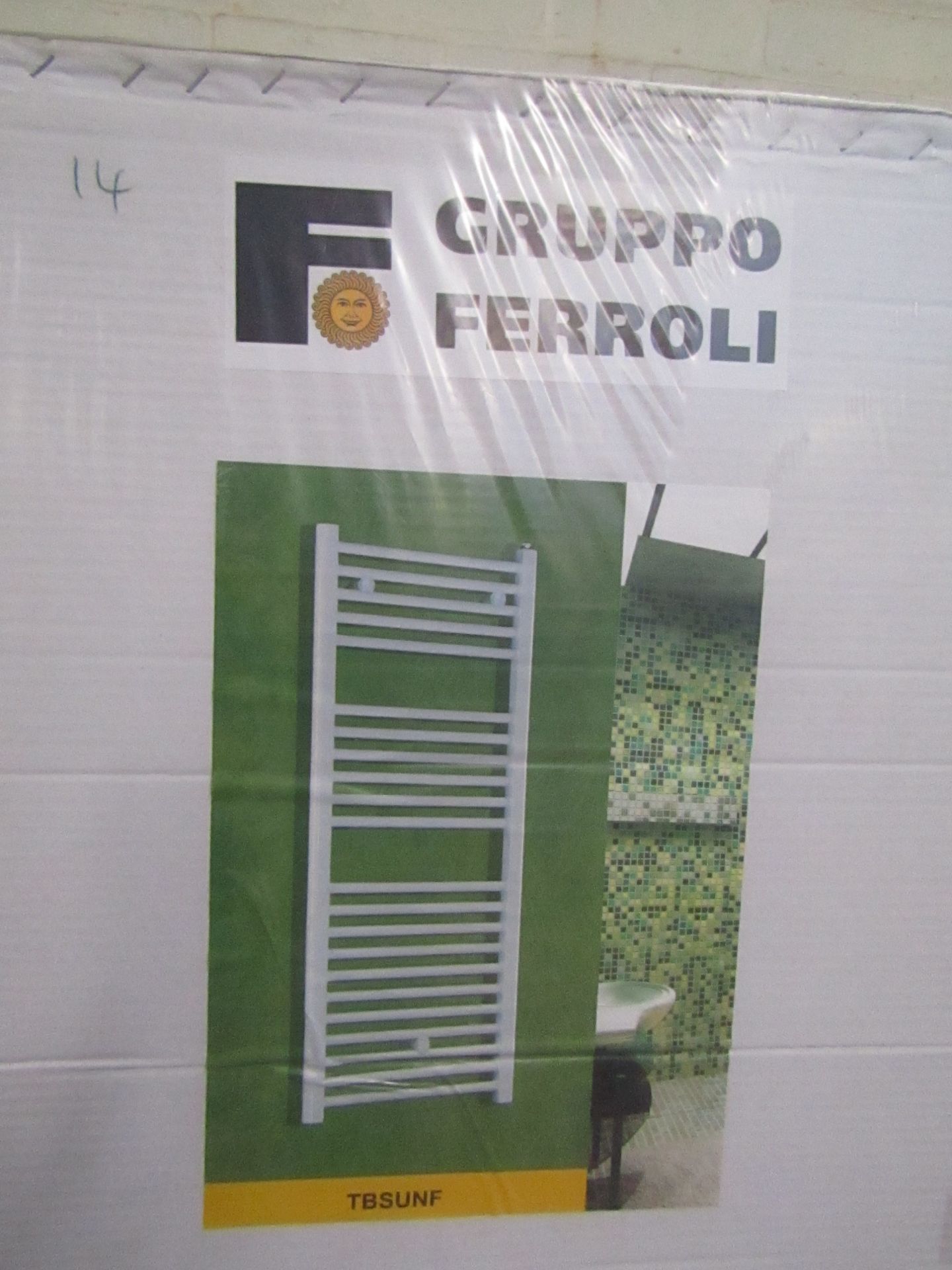 Gruppo Ferroli white Towel Radiator New and Boxed, Size 500x1770mm