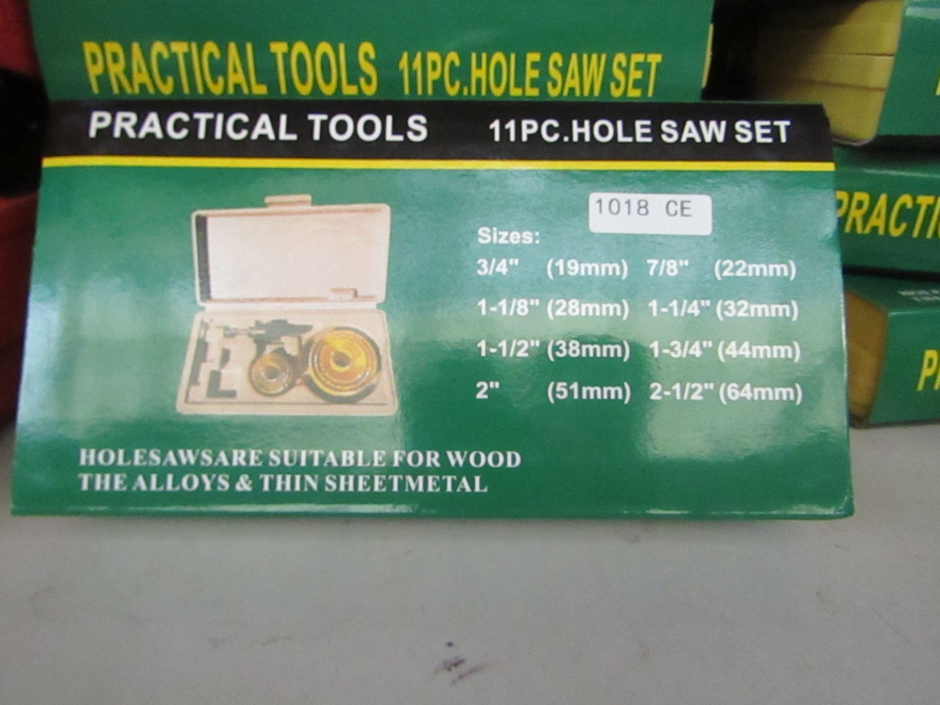 Practical tools 11 piece hole saw set in carry case