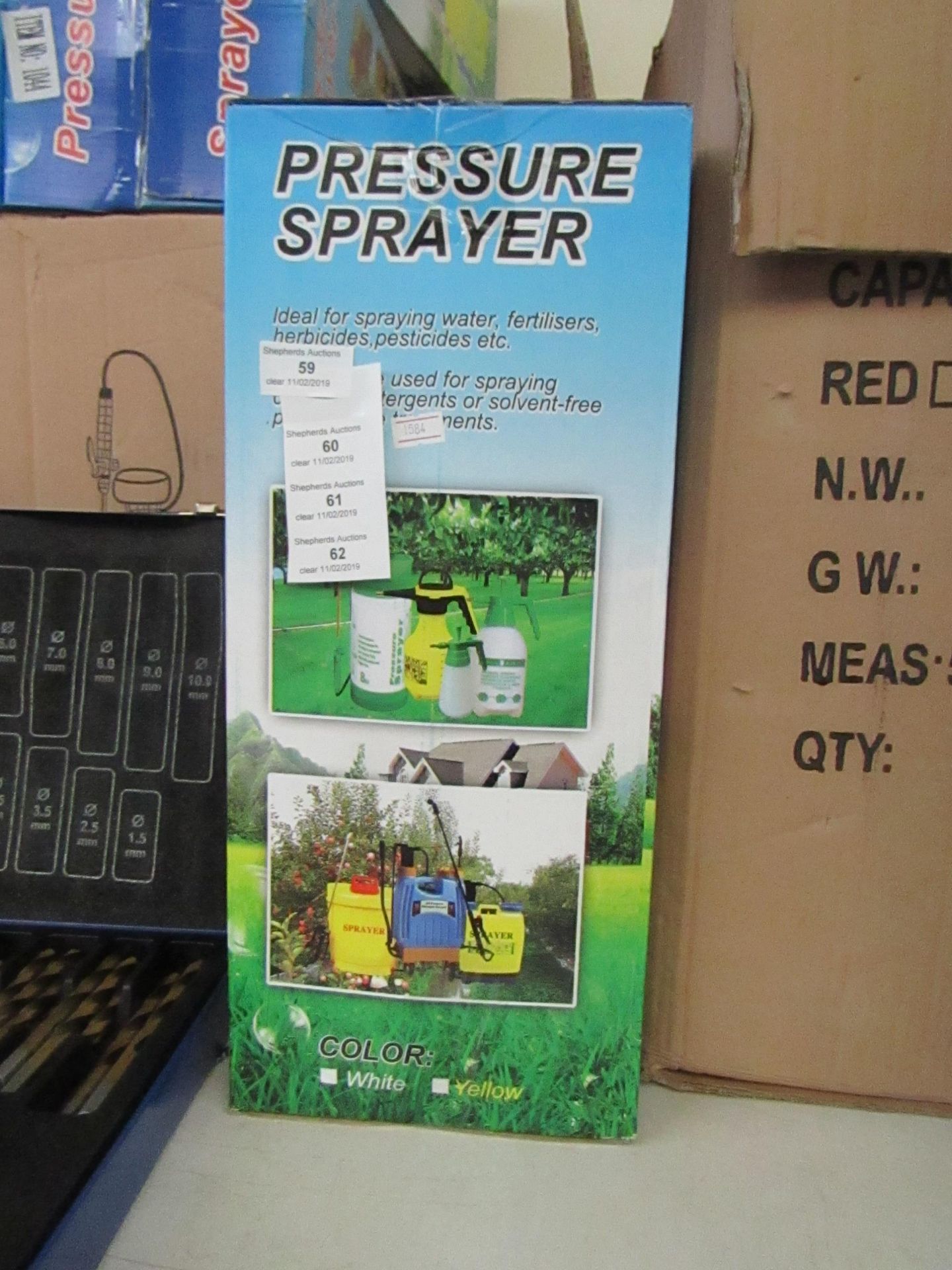 5ltr pressure sprayer, new & boxed