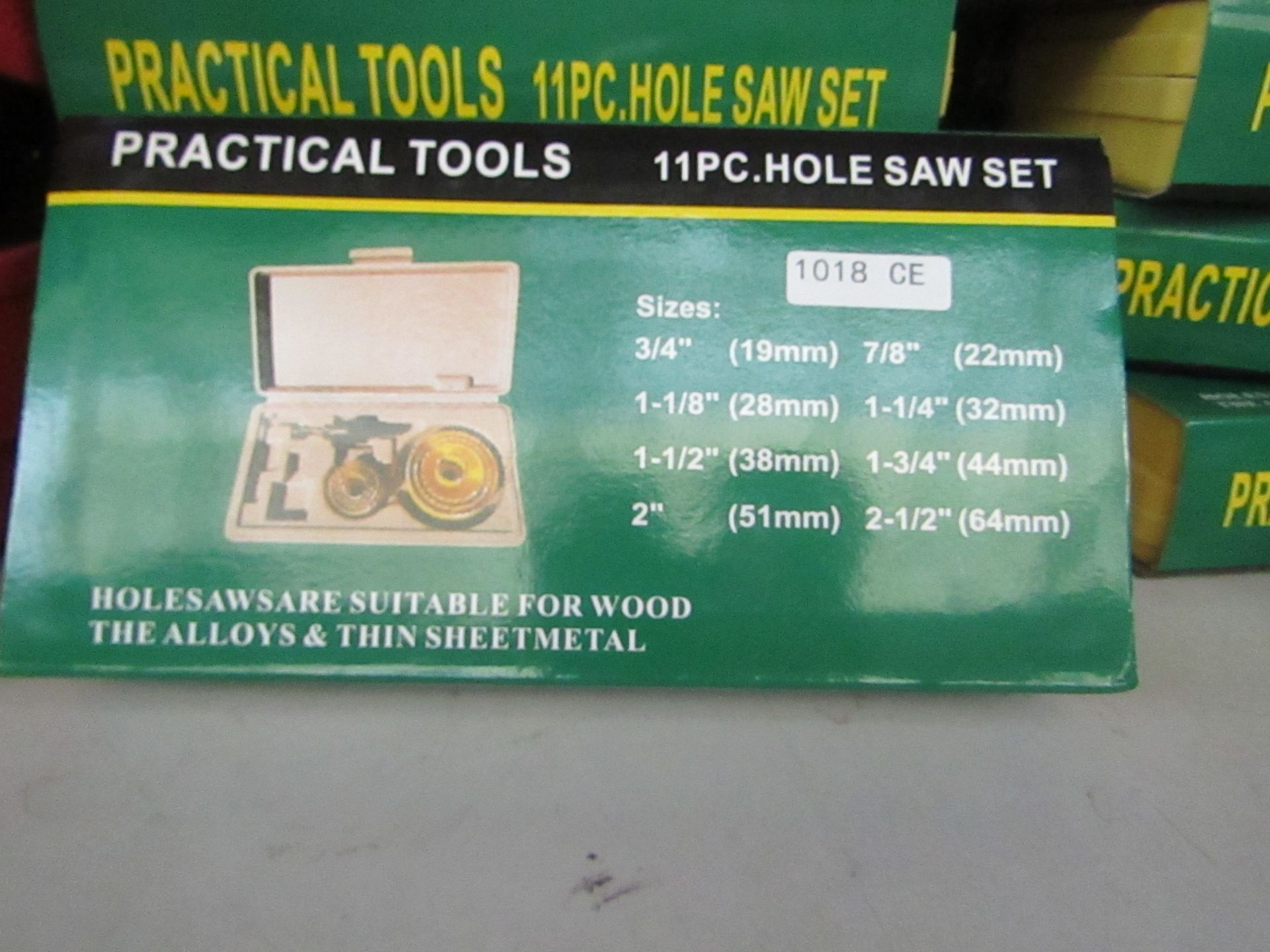 Practical tools 11 piece hole saw set in carry case