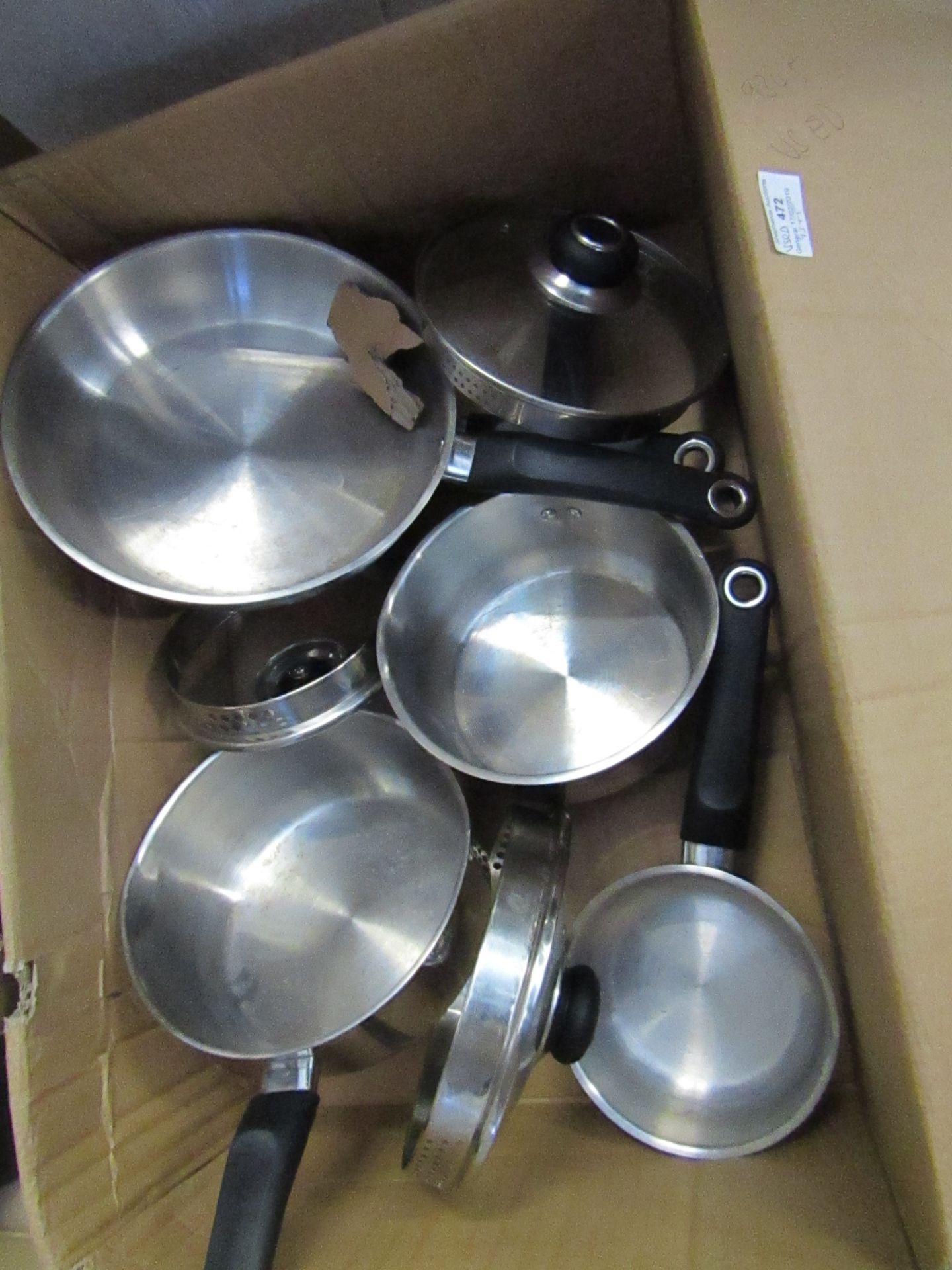 8 pc pan set , used and boxed.