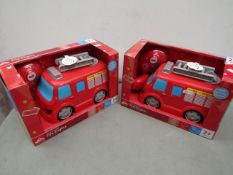 3 x Drive and talk fire engines , seem unused and packaged.