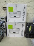 2 x Simplehuman compact dishrack , drainer broken but stll very usable and boxed.