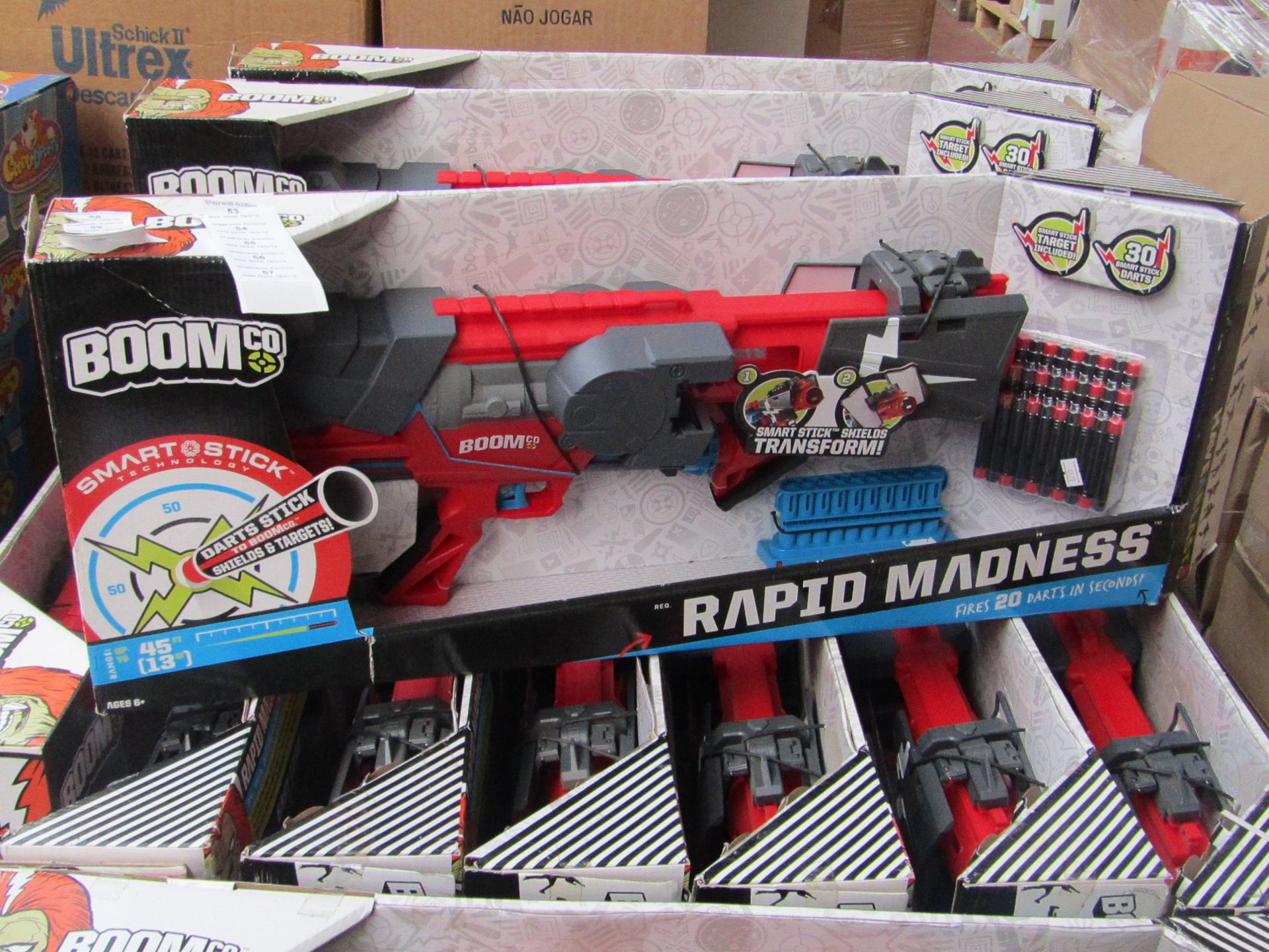 Boom Rapid Madness smart stick gun set, new and boxed.