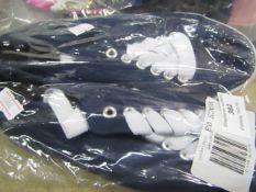 Navy & white pumps with diamanti design on front size 3 new in packaging
