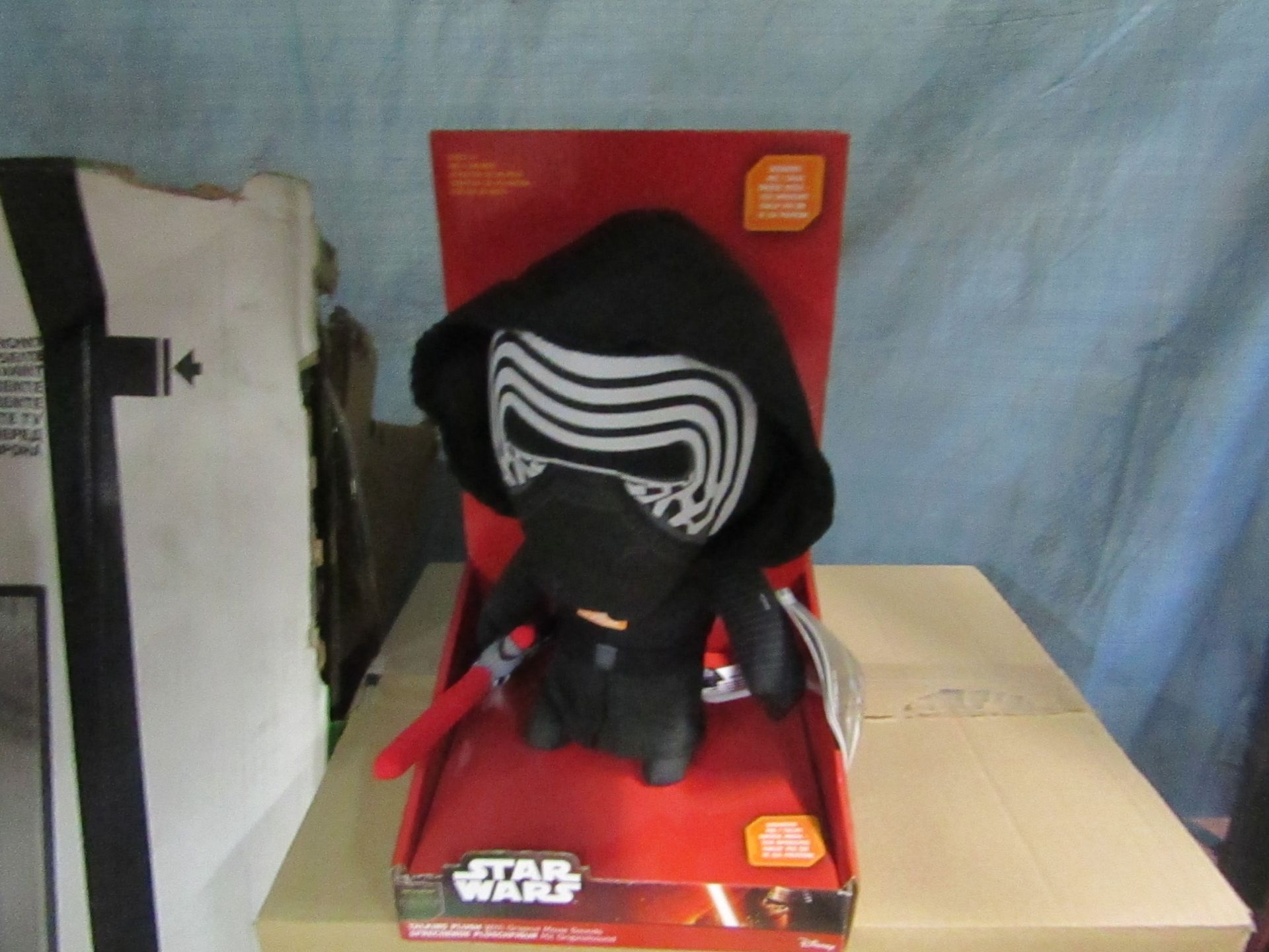 Kylo Ren Star Wars talking figure , packaged.