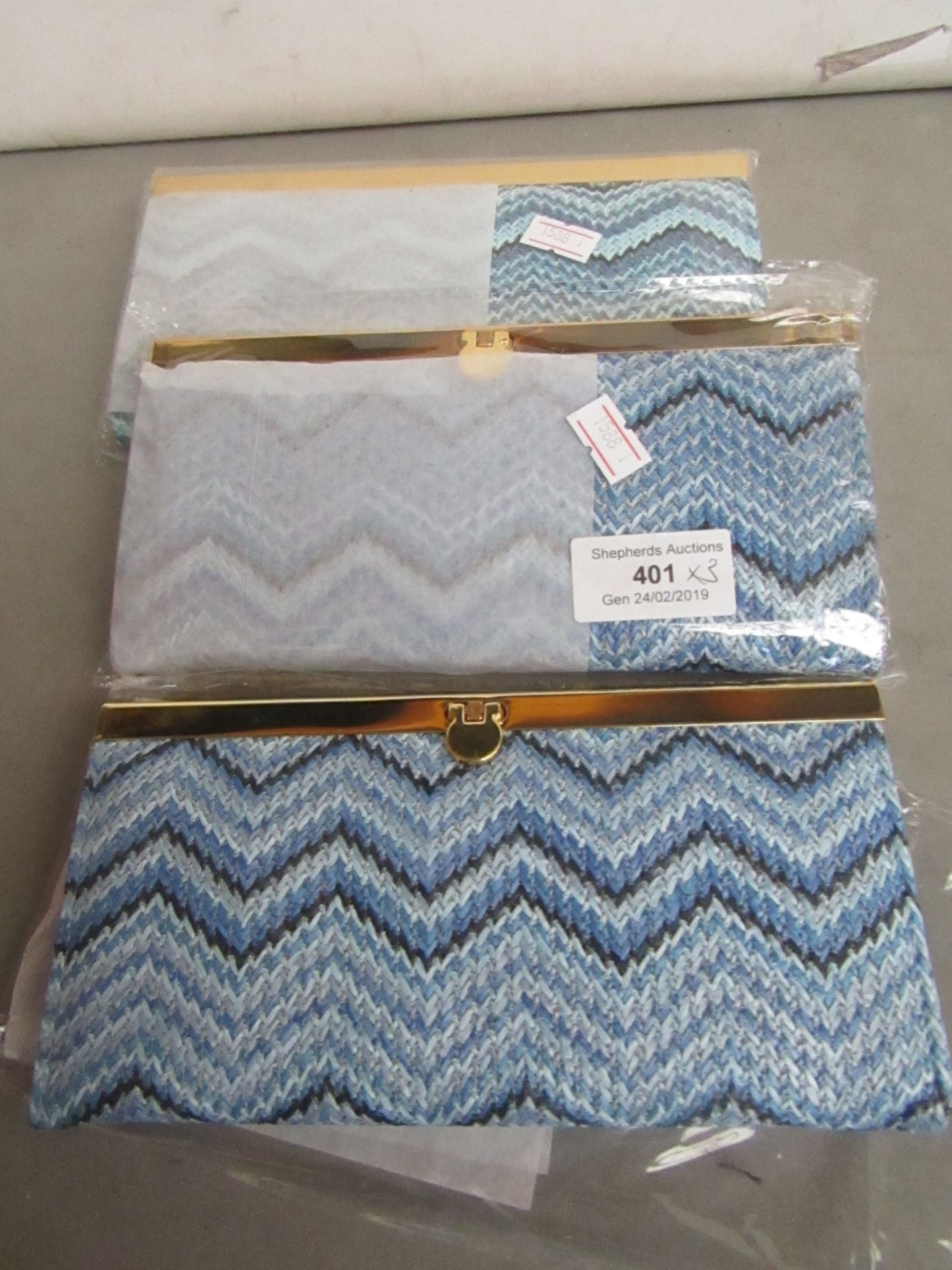 3 x Ella ladies fashion purses , packaged.