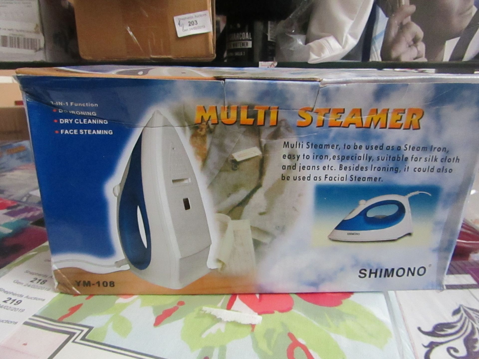 Multi steam cleaner , unchecked and boxed.