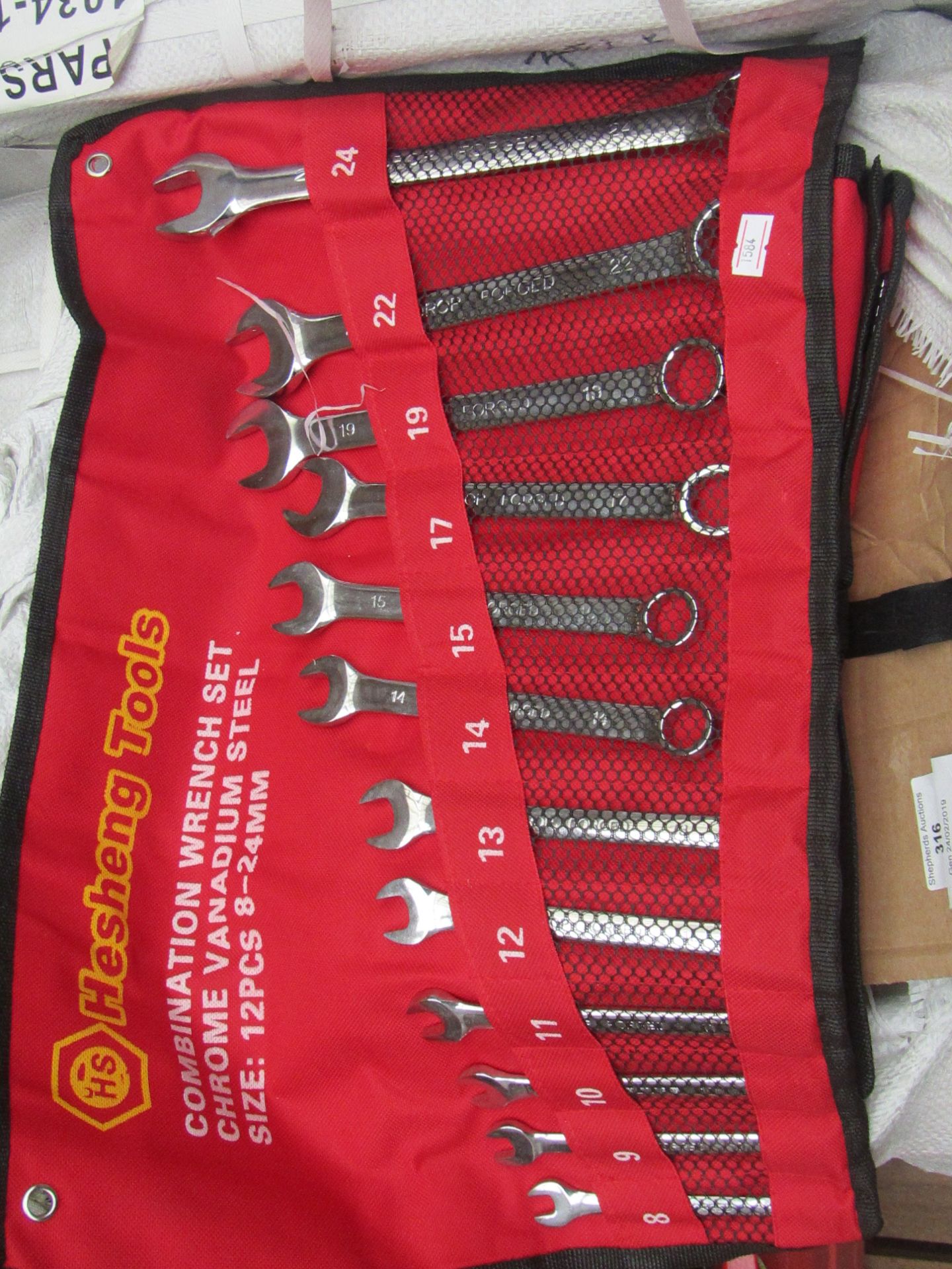 Hesheng Tools Combination Wrench set   12 Pieces 8-24 MM new