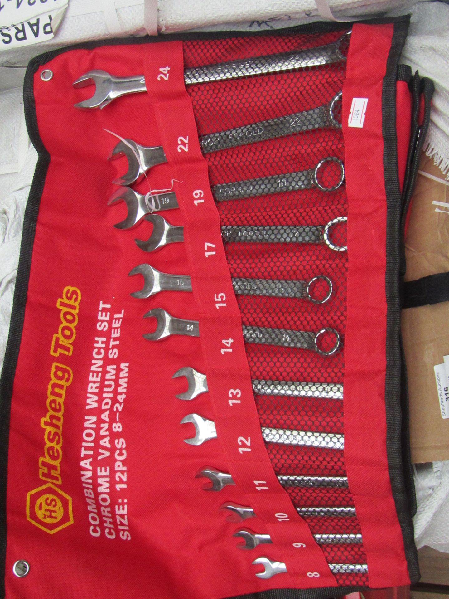 Hesheng Tools Combination Wrench set   12 Pieces 8-24 MM new