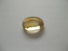 Yellow Golden Citrine Gem 20.35 cts  from Brazil Natural and Untreated