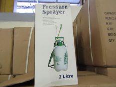 3ltr pressure sprayer, new and boxed