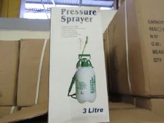 3ltr pressure sprayer, new and boxed