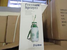 3ltr pressure sprayer, new and boxed