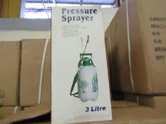 3ltr pressure sprayer, new and boxed