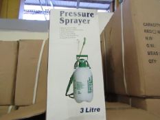 3ltr pressure sprayer, new and boxed