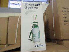 3ltr pressure sprayer, new and boxed